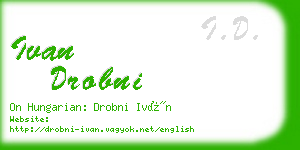 ivan drobni business card